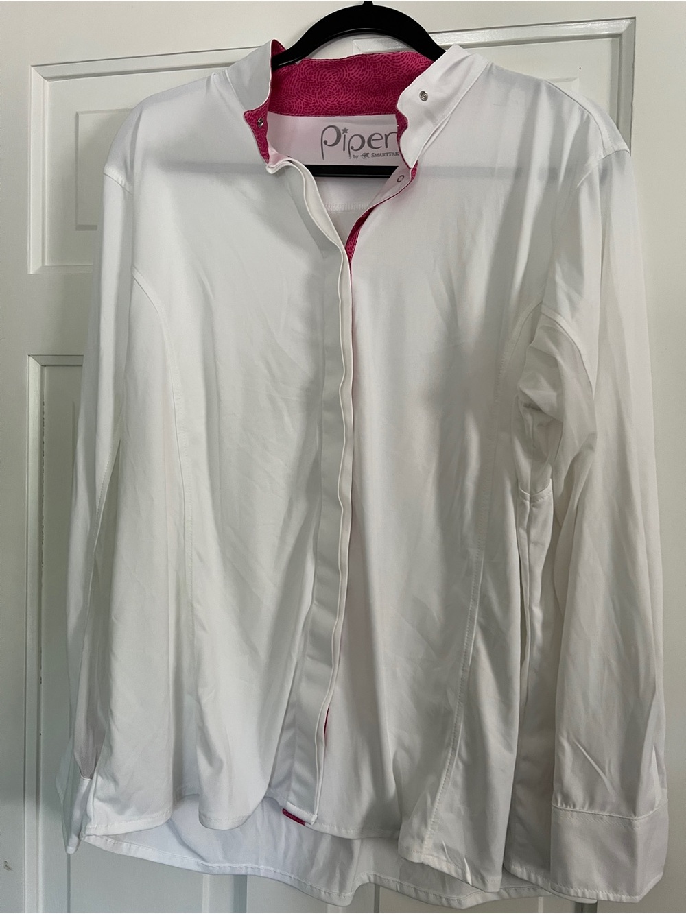 SmartPak Equine Piper White Women’s show shirt xxl